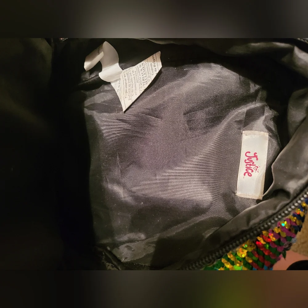 Justice Sequin Backpack